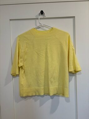 Joe Fresh Pale Yellow Short Sleeve Knit Tee